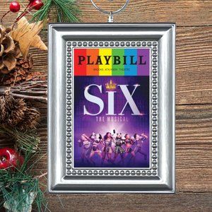 Six Broadway Musical Playbill Christmas Tree Ornament‎